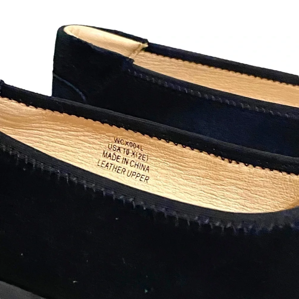 PROPÉT YARA Black Suede/Leather 1” Wedge Slip-Ons Gothic BALLETCORE Mini…